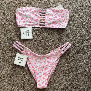 Pink Floral Bikini Set